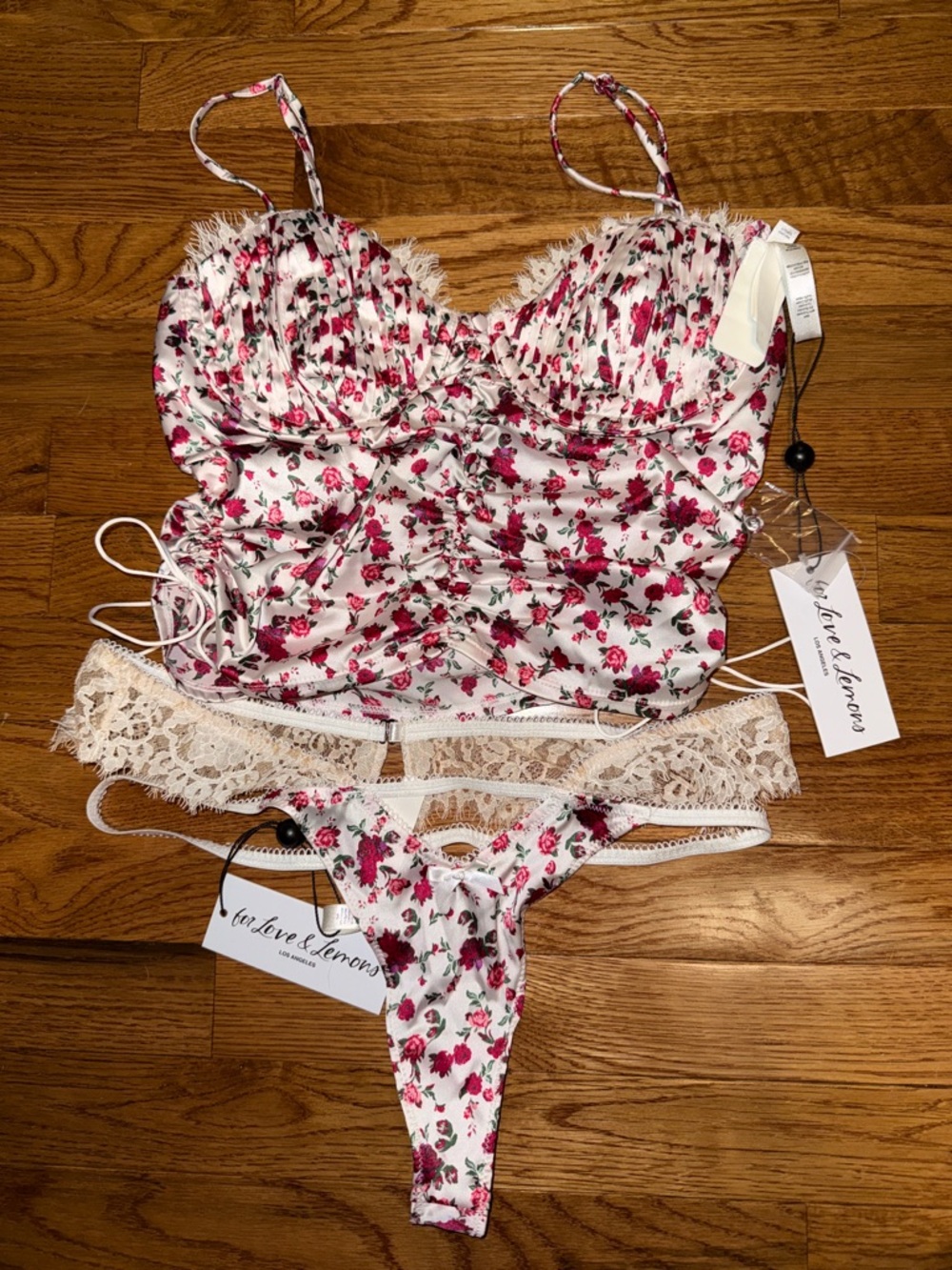 For love and lemons top and underwear NWT